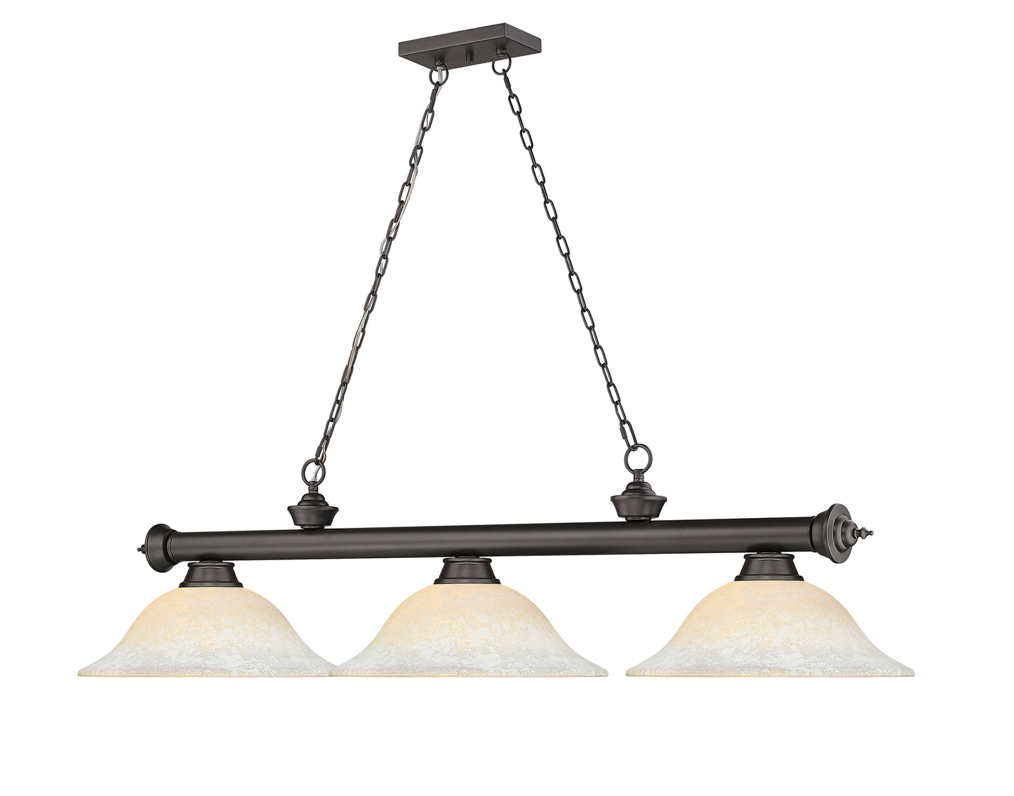 2306-3BRZ-WM16 - Cordon 3 Light 58" Billiard - Bronze