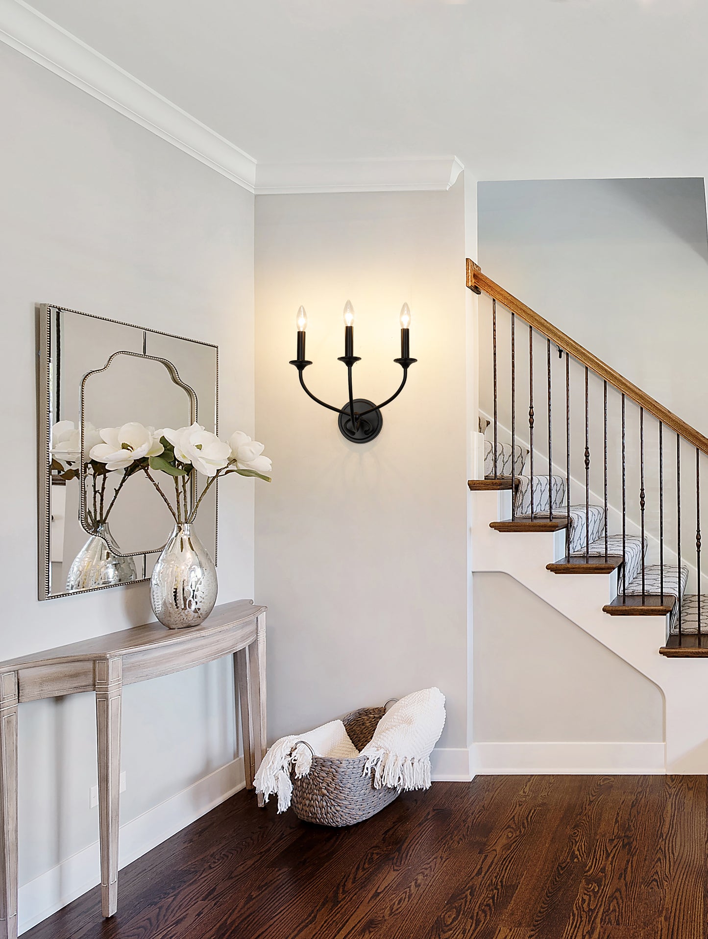 3500-3S-MB - Arabella 3 Light Wall 12" Sconce - Matte Black