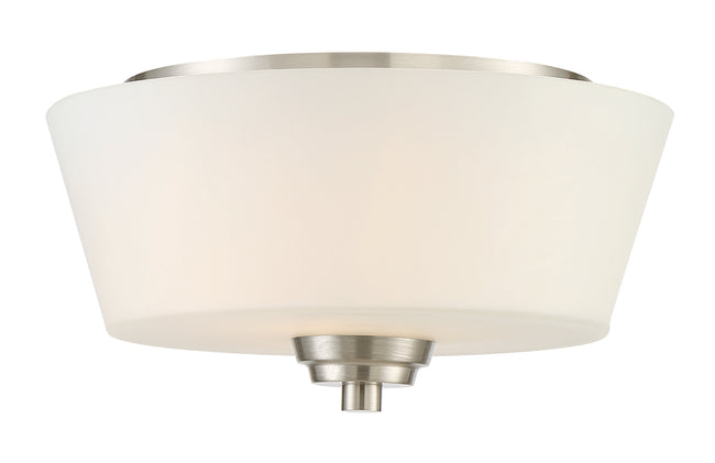 41982-BNK - Grace 2 Light 13" Wide Flush Mount - Brushed Nickel