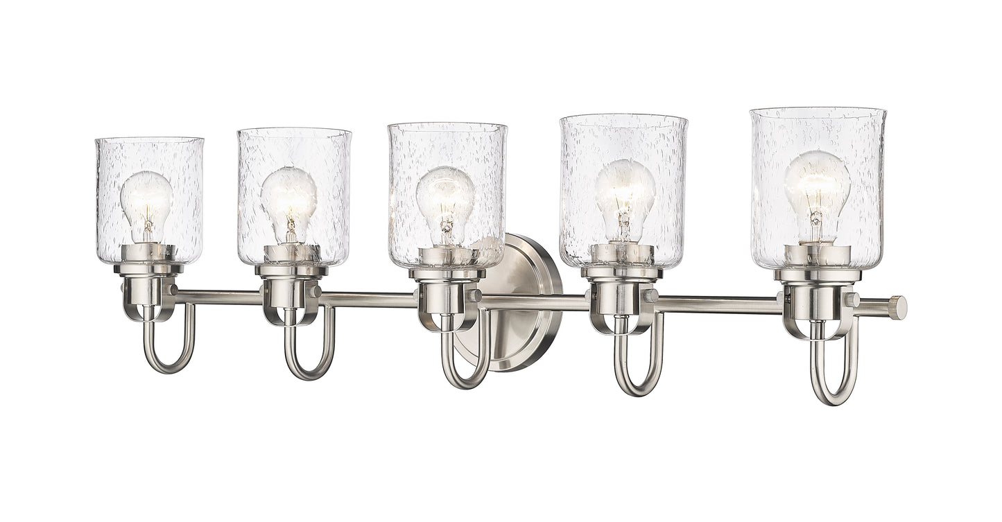 340-5V-BN - Kinsley 5 Light 35" Vanity - Brushed Nickel