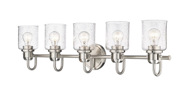 340-5V-BN - Kinsley 5 Light 35" Vanity - Brushed Nickel