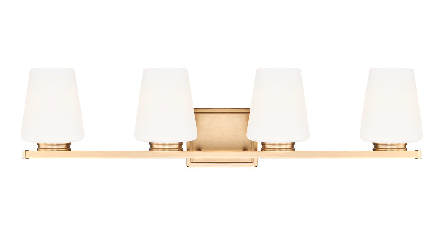 7703-4V-MGLD - Nextra 4 Light 32" Vanity - Modern Gold