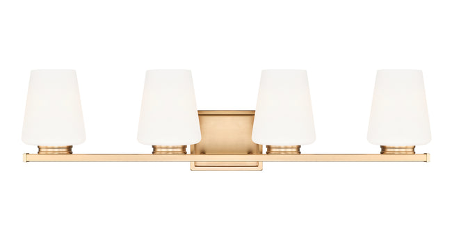 7703-4V-MGLD - Nextra 4 Light 32" Vanity - Modern Gold