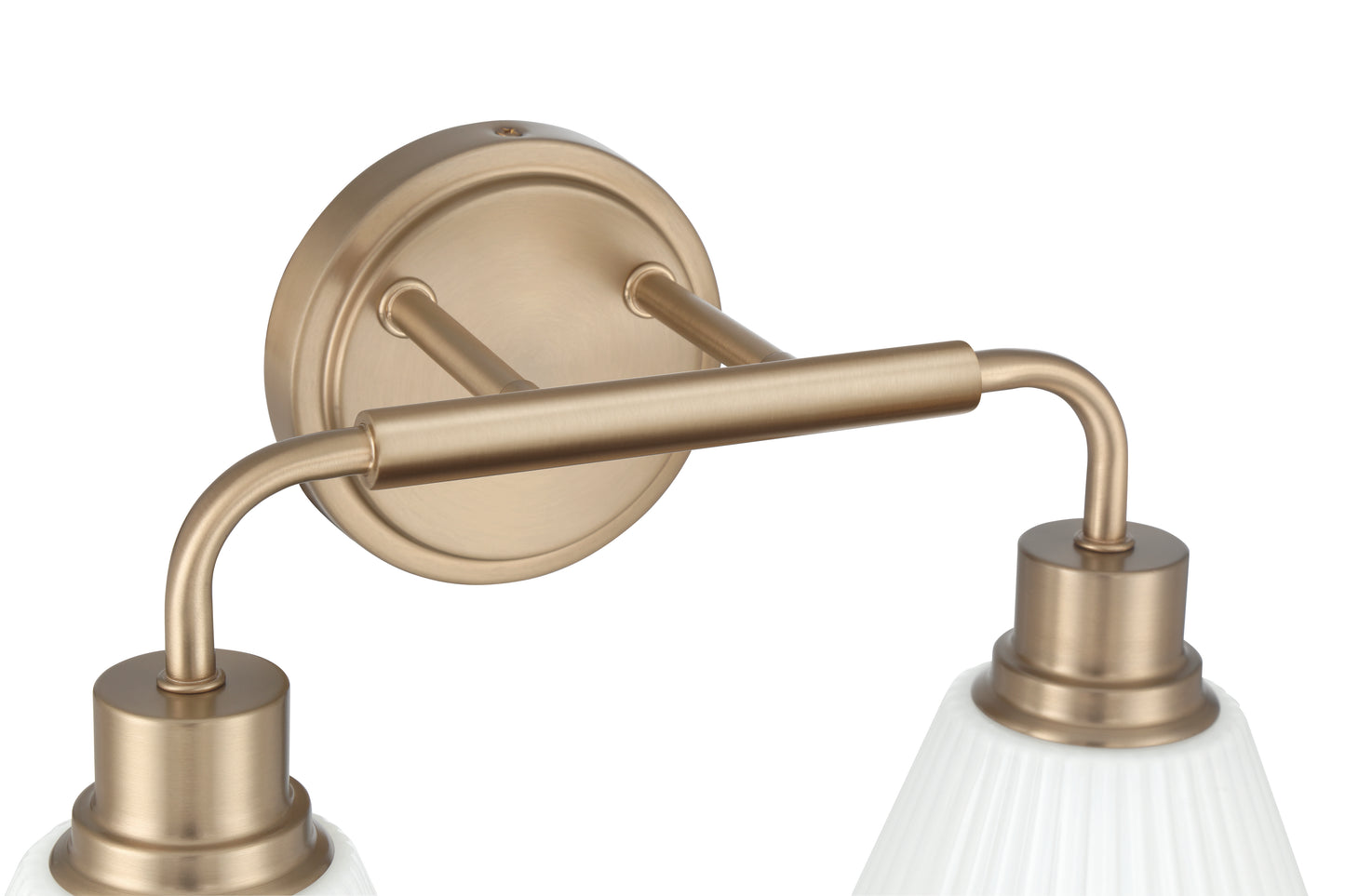 62302-CPZ - Pleated II 2 Light 17" Wide Vanity Light - Premium Bronze