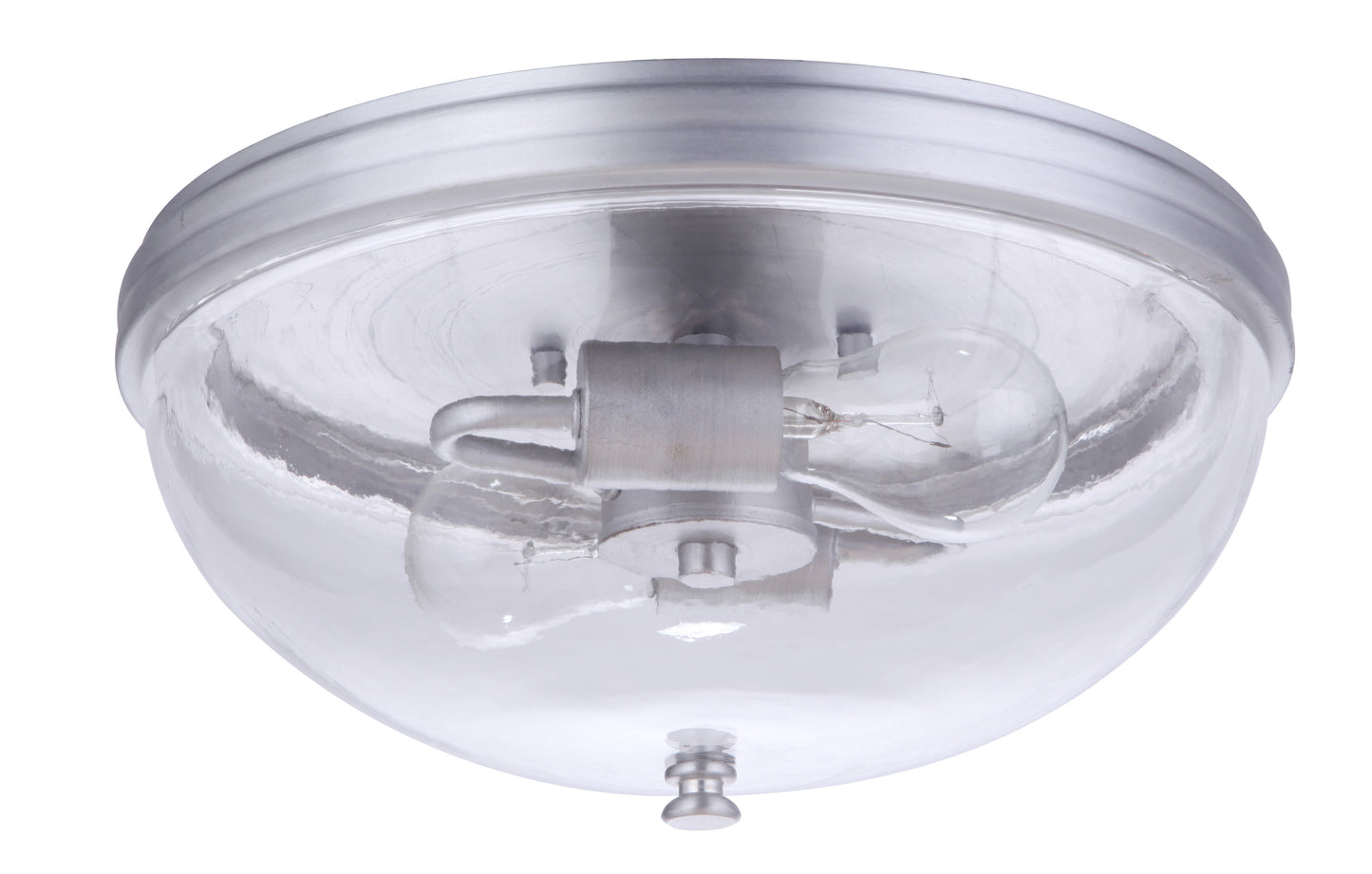 ZA3537-SA - Sivo 2 Light 13" Wide Flush Mount - Satin Aluminum