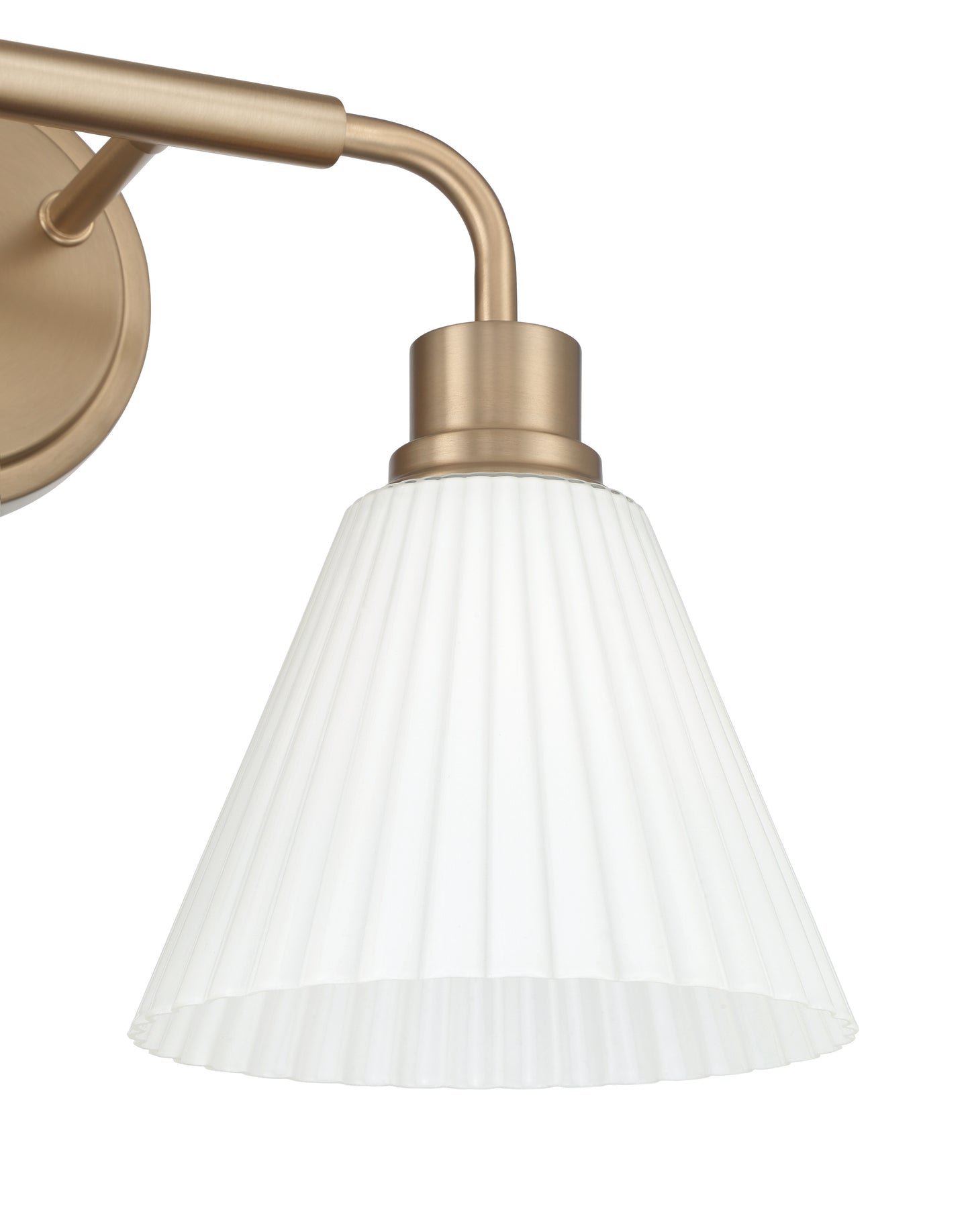 62302-CPZ - Pleated II 2 Light 17" Wide Vanity Light - Premium Bronze