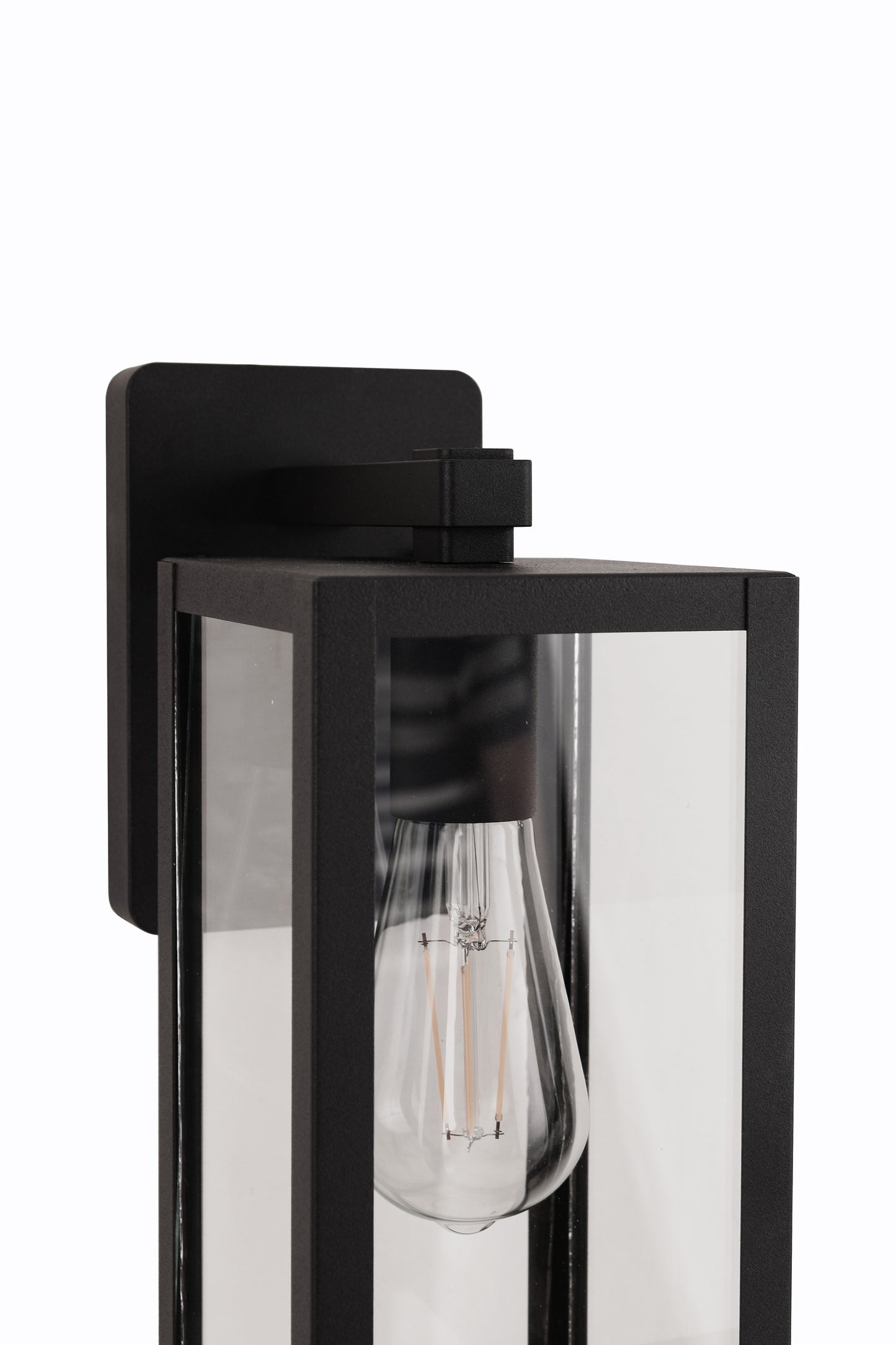 ZA7104-TB - Harris 1 Light 12.13" High Outdoor Wall Lantern - Textured Black