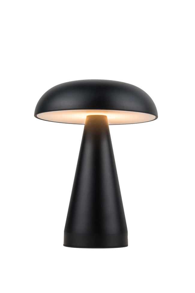 86292FB-TR - Marta 1 Light 8.25" High LED Rechargeable Lamp - Flat Black