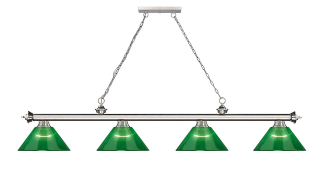2306-4BN-ARG - Cordon 4 Light 81" Billiard - Brushed Nickel