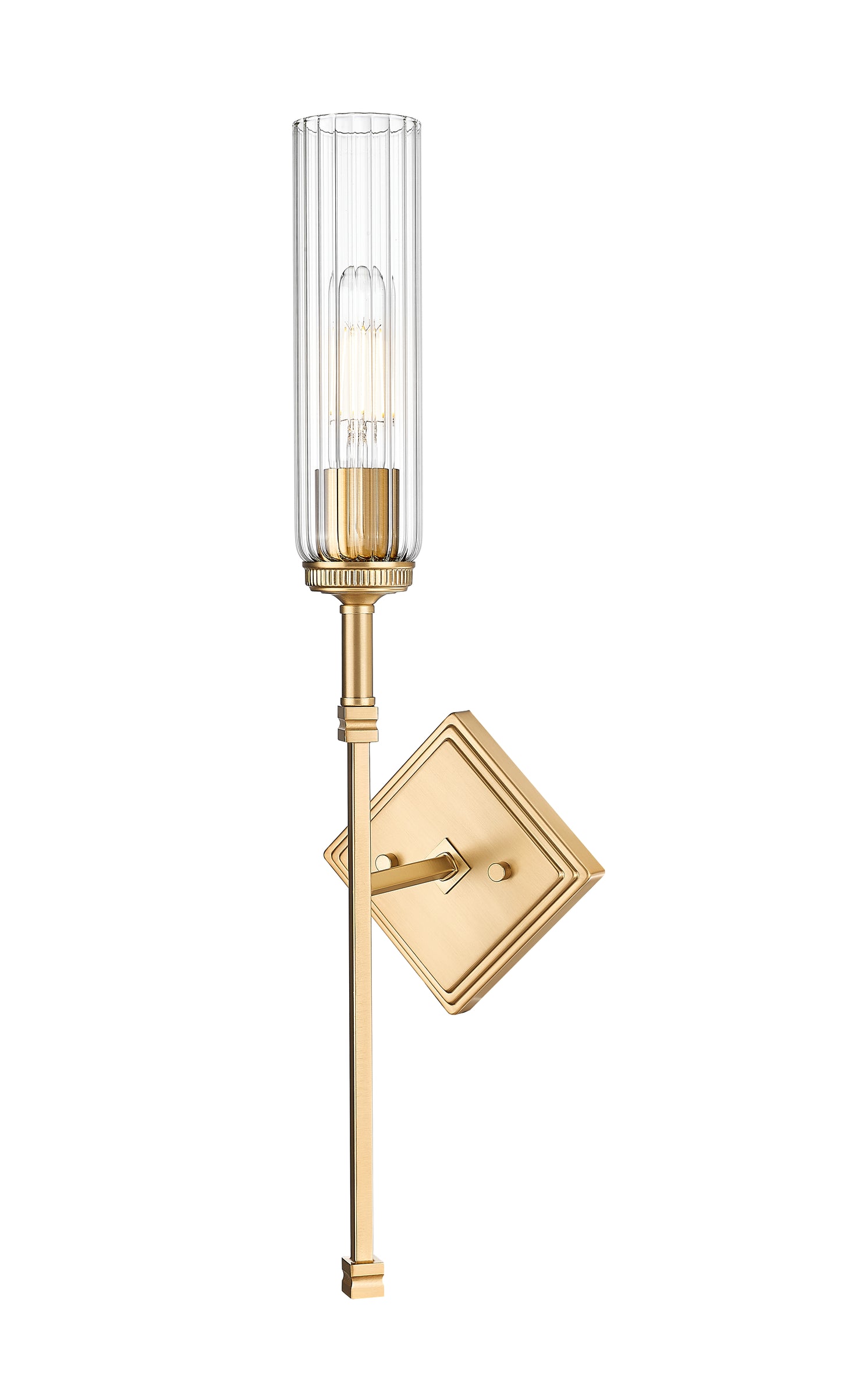 3047-1S-MGLD - Esme 1 Light Wall 24" Sconce - Modern Gold