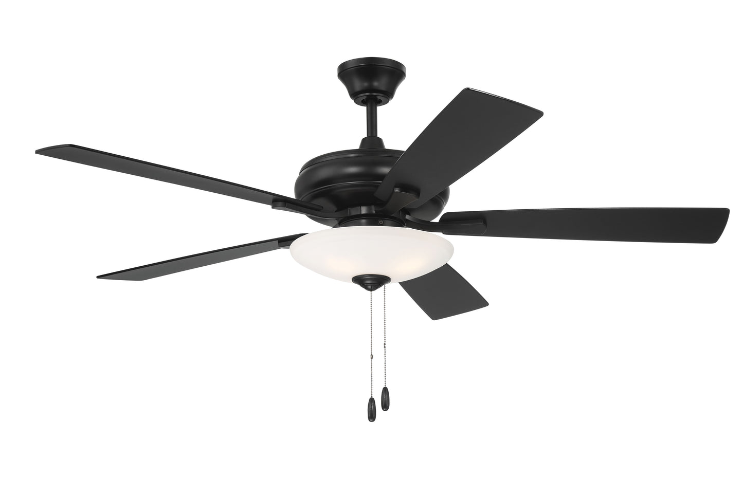 ECF111FB5-FBGW - Eos 3 Light Bowl 52" 5 Blade Ceiling Fan with Light Kit - Flat Black