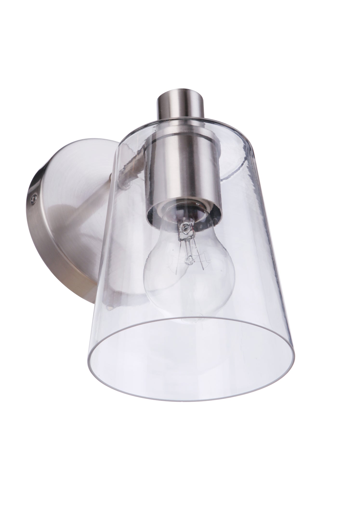 12605BNK1 - Emilio 1 Light 8" High Wall Sconce - Brushed Nickel