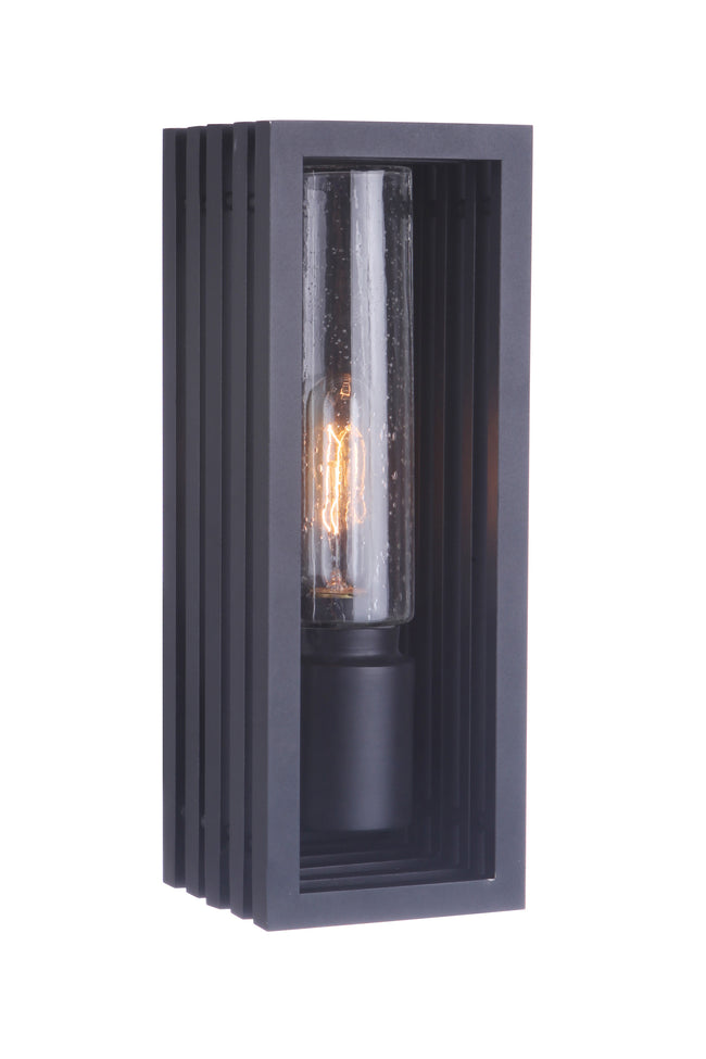 ZA2800-TB - Carmel 1 Light 14" High Outdoor Wall Lantern - Textured Black