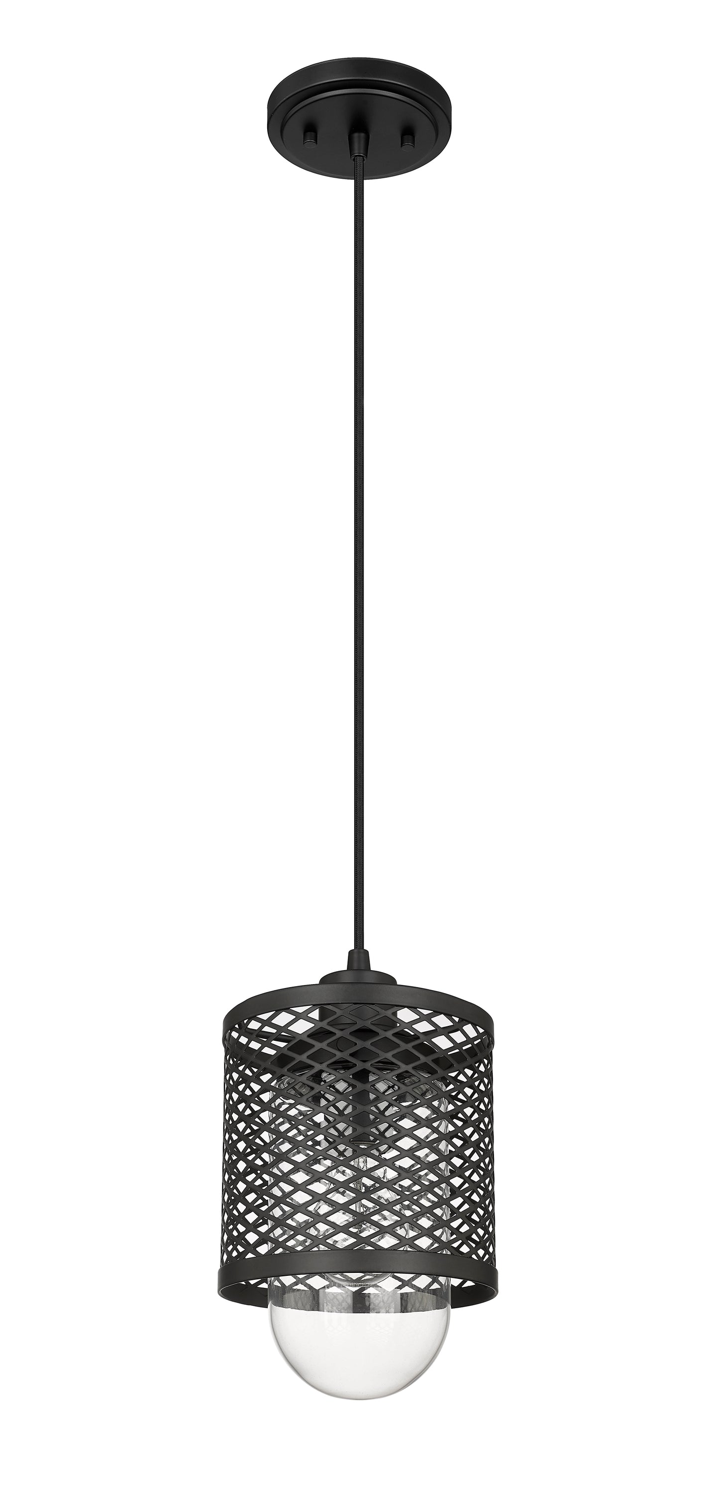 3037MP-MB - Kipton 1 Light 6" Pendant - Matte Black