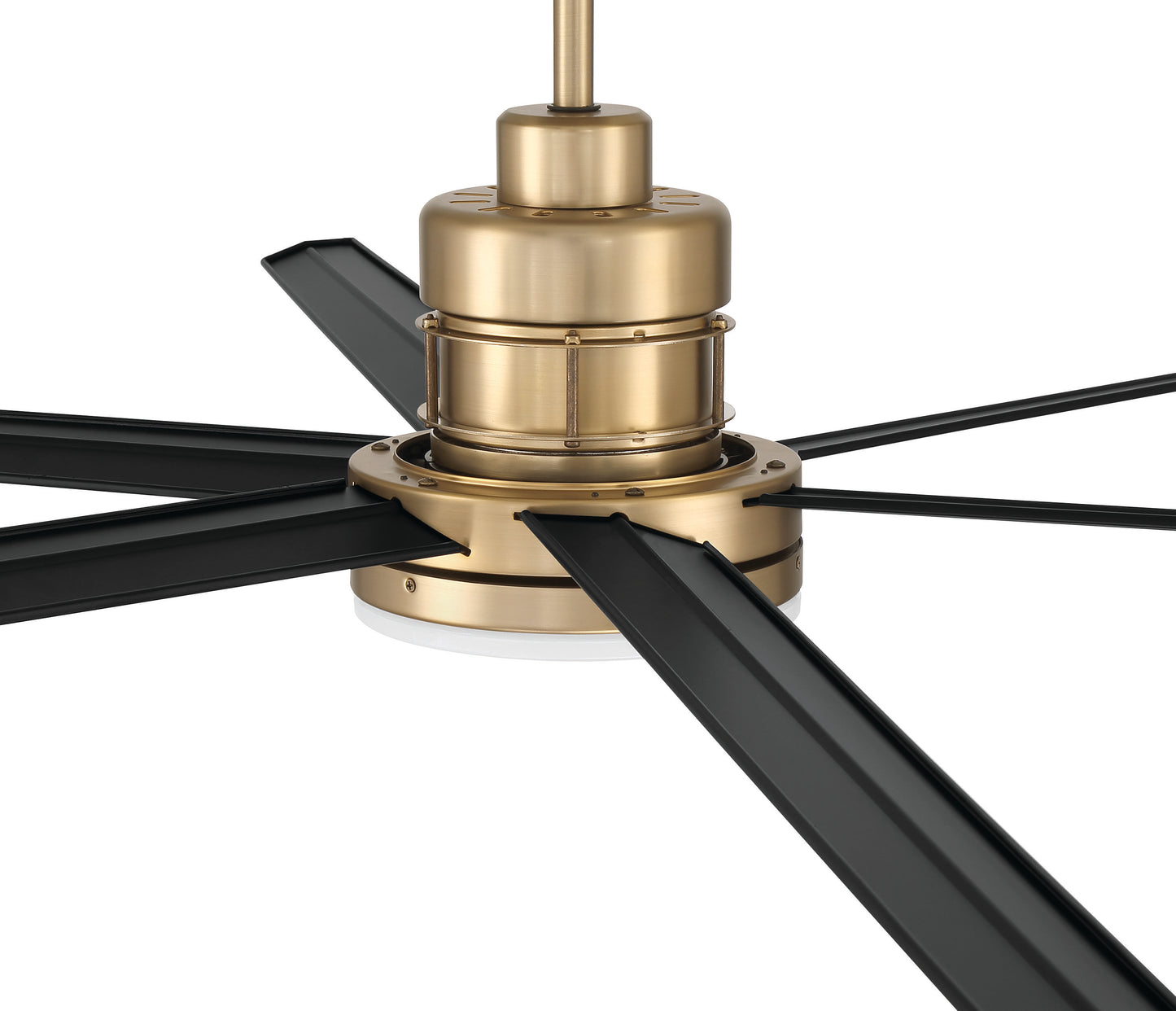 MND80SBFB6-NWF - Mondo 80" Ceiling Fan no Wifi 80" 6 Blade Ceiling Fan with Light Kit - Satin Brass