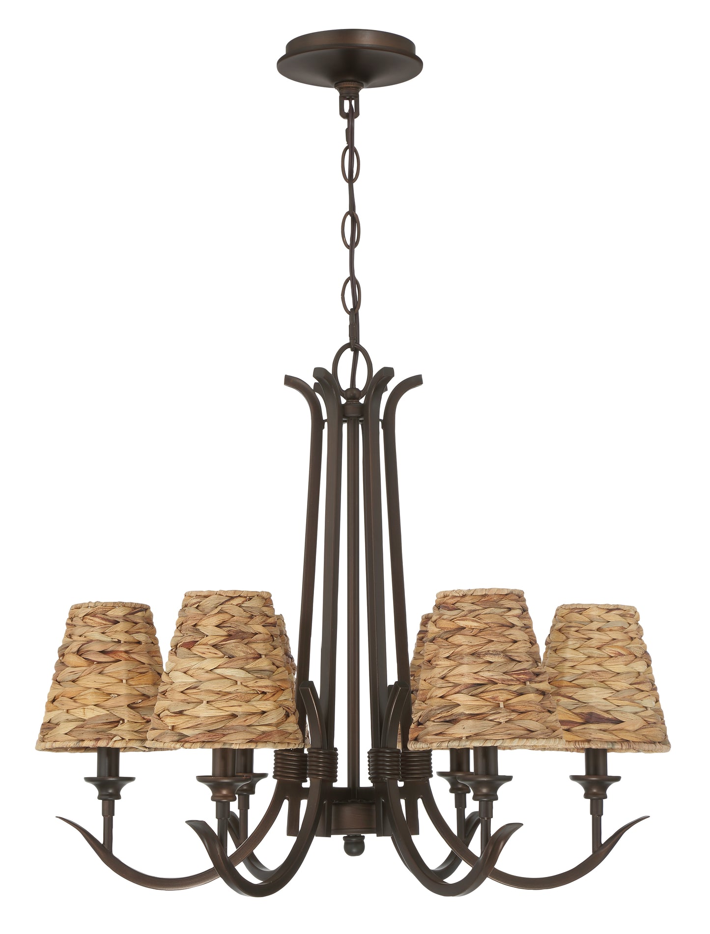 58326-ABZ - Kokomo 6 Light 24" Wide Chandelier - Aged Bronze Brushed