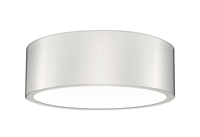 1017F12-BN-LED - Coronado 1 Light Flush 12" Mount - Brushed Nickel
