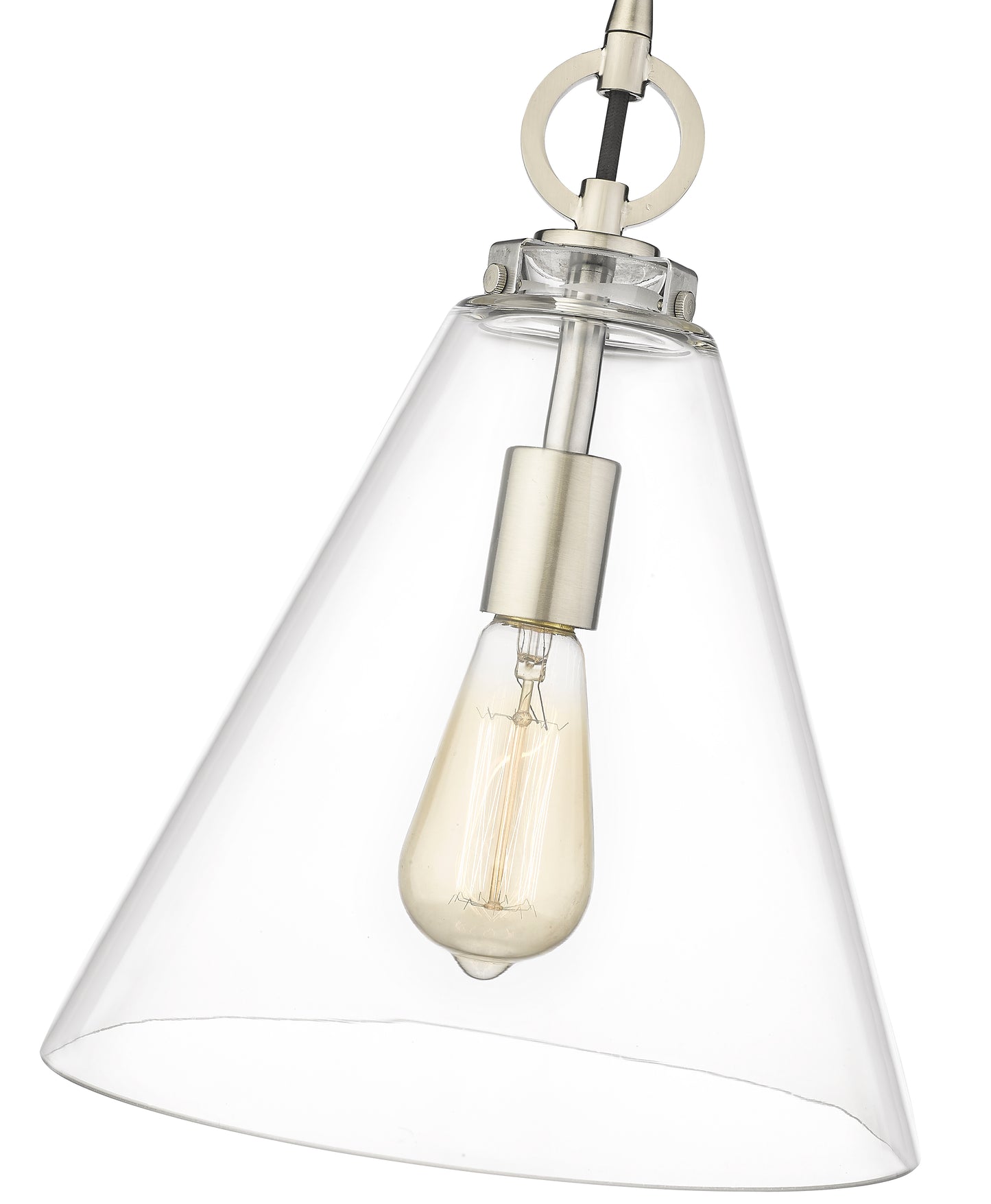 3034P11-BN - Harper 1 Light 12" Pendant - Brushed Nickel