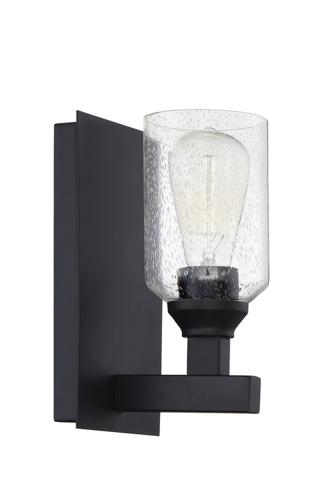 53161-FB - Chicago 1 Light 10" High Wall Sconce - Flat Black