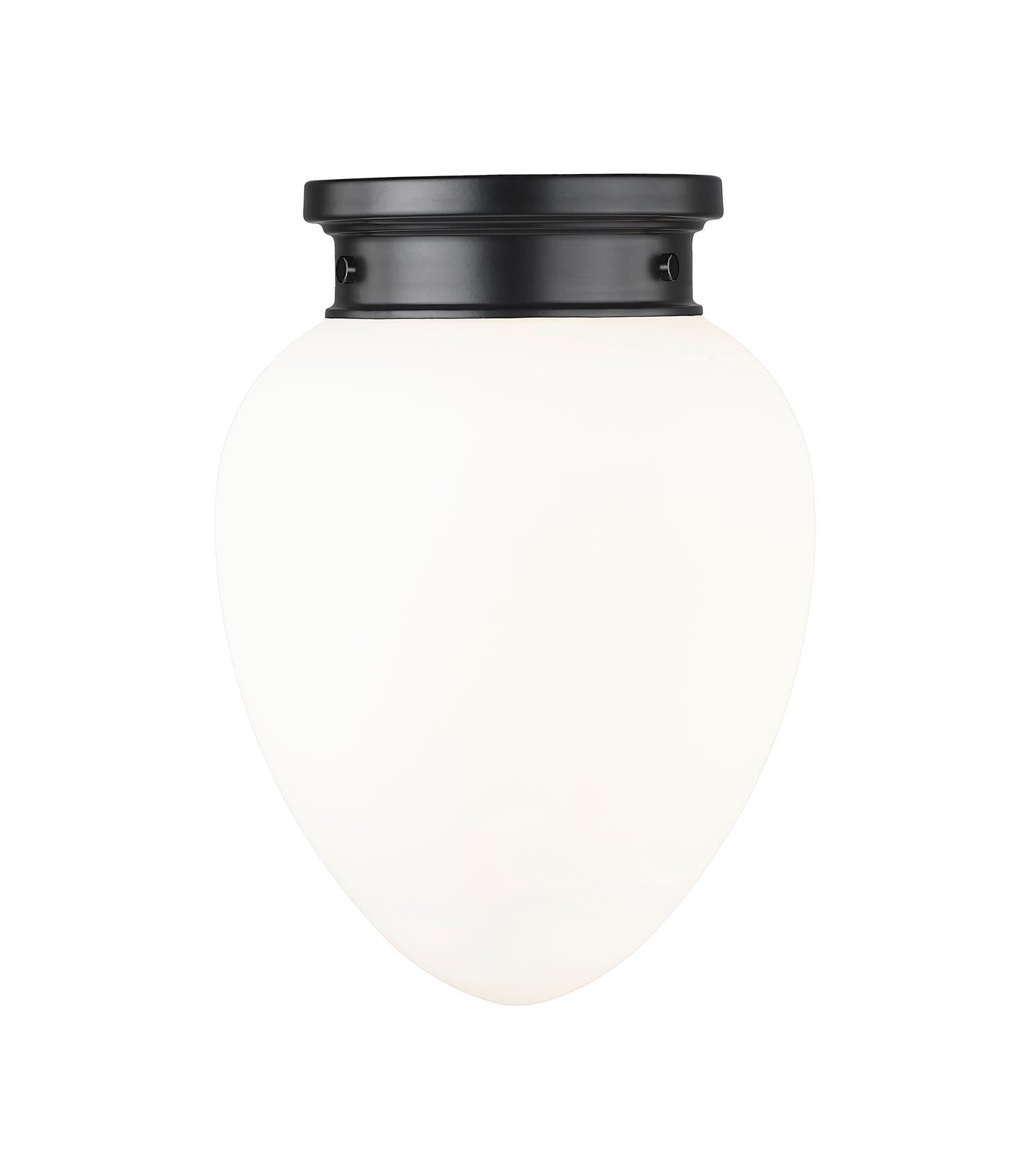 1945F9-MB - Gideon 1 Light Flush 10" Mount - Matte Black