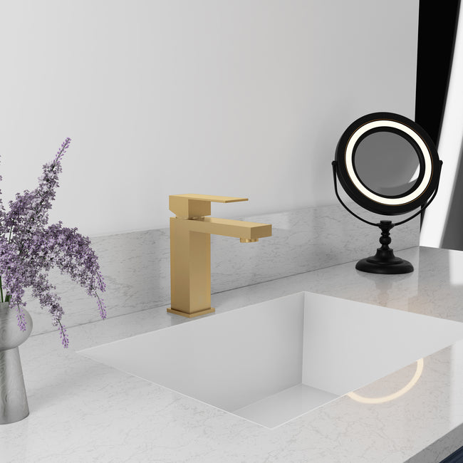 RBCN2-BF-CB - Rubicon Modern Single Handle Bath Faucet in Champagne Bronze
