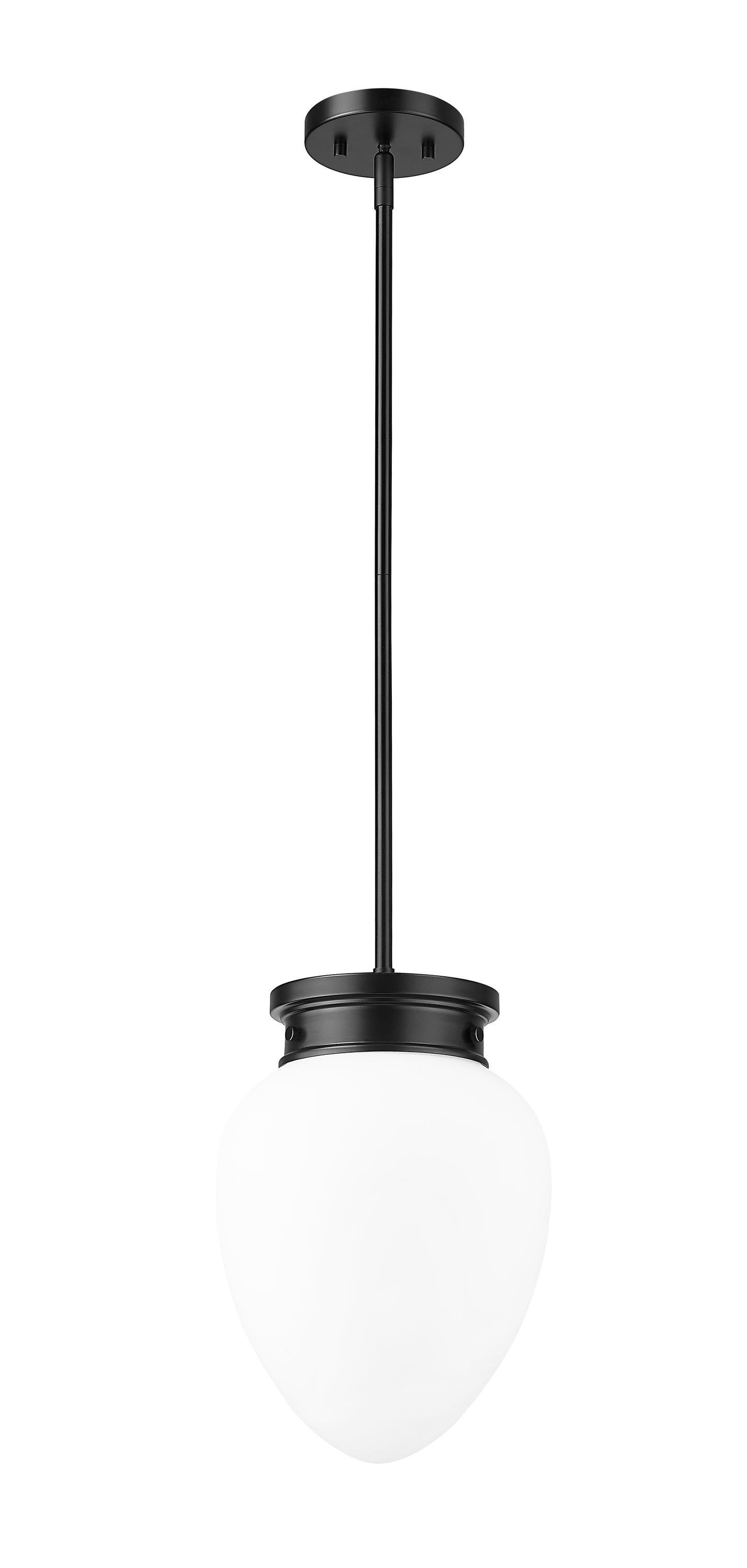 1945P9-MB - Gideon 1 Light 10" Pendant - Matte Black