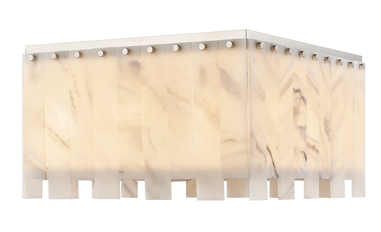 345F20-PN - Viviana 9 Light Flush 20" Mount - Polished Nickel