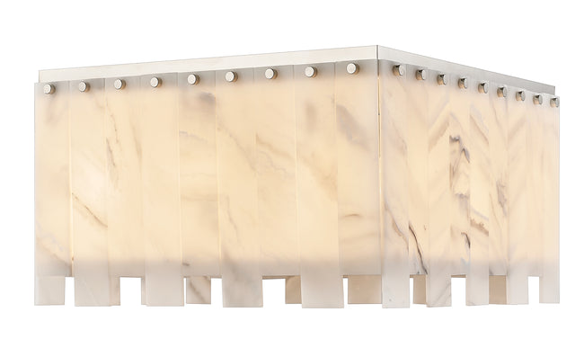 345F20-PN - Viviana 9 Light Flush 20" Mount - Polished Nickel