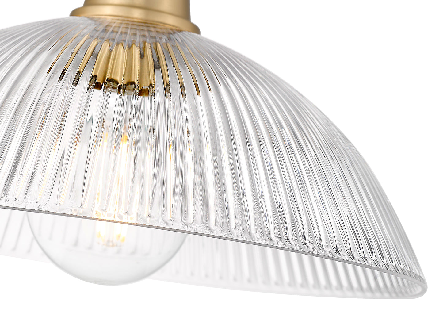 3051P12-MGLD - Lunelle 1 Light 12" Pendant - Modern Gold