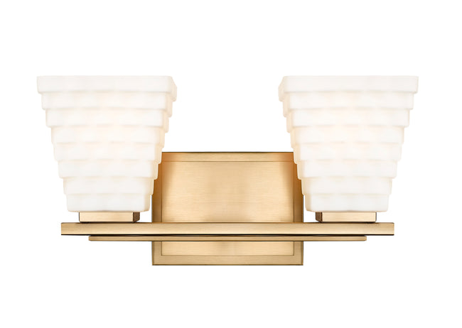 7514-2V-MGLD - Annalise 2 Light 14" Vanity - Modern Gold