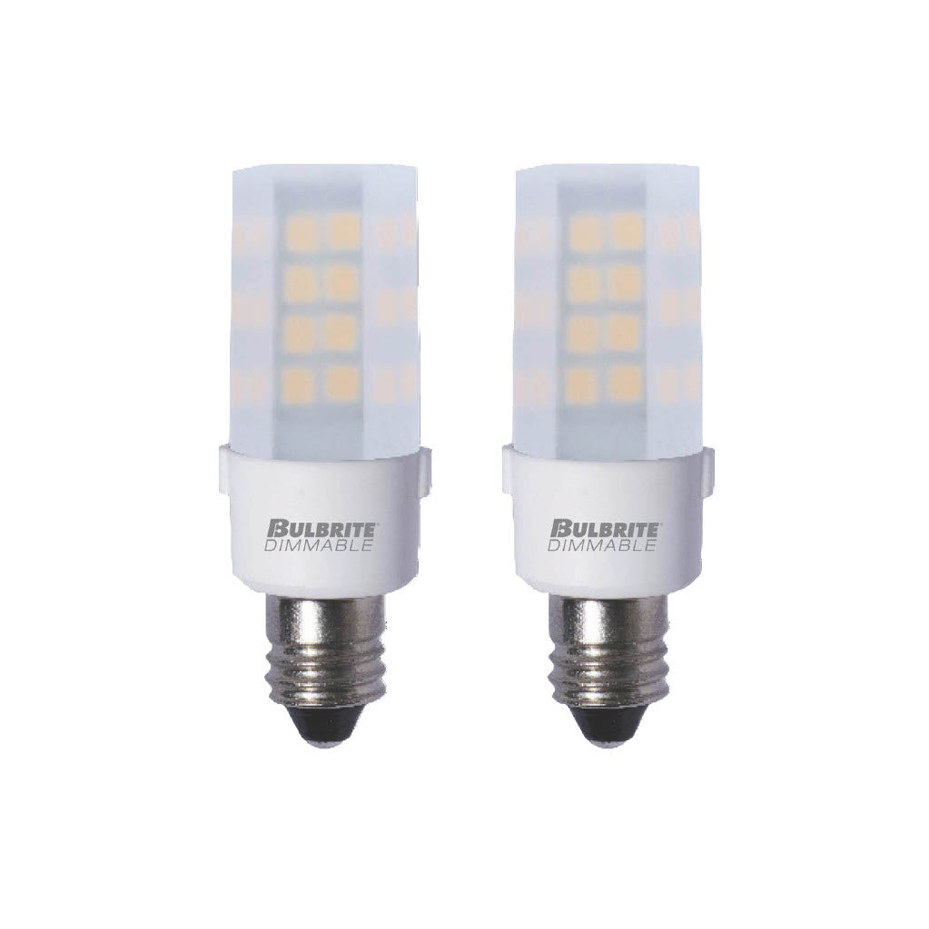 770593 - Dimmable Frost T6 LED Mini Candelabra Light Bulb - 4.5 Watt - 2700K - 2 Pack