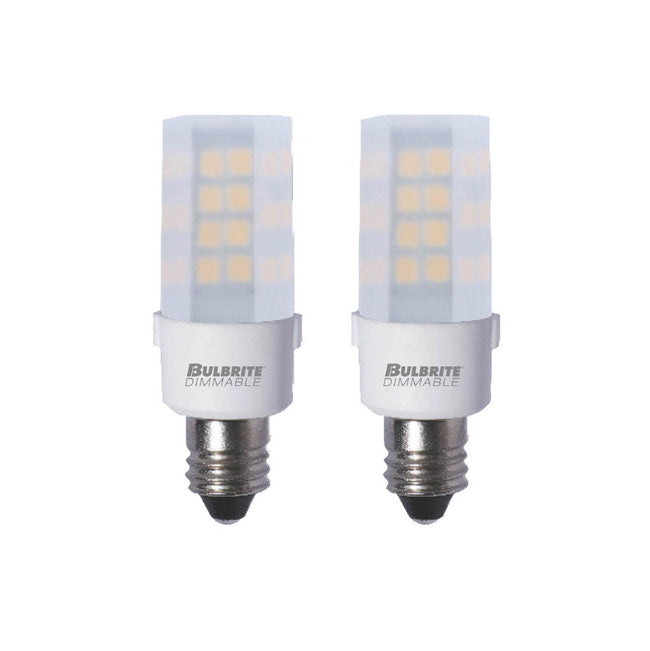 770593 - Dimmable Frost T6 LED Mini Candelabra Light Bulb - 4.5 Watt - 2700K - 2 Pack