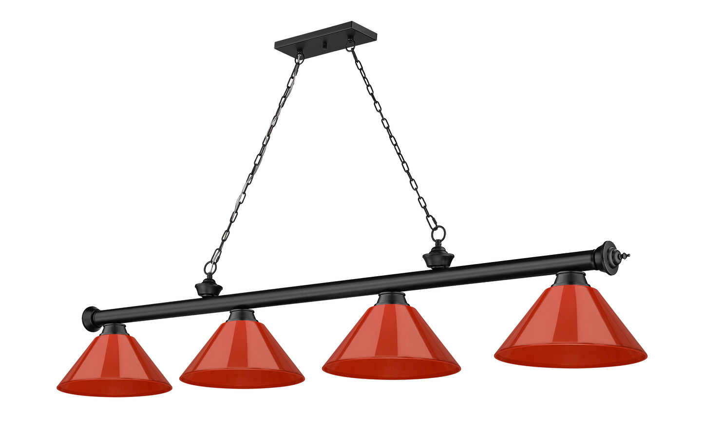 2306-4BRZ-PRD - Cordon 4 Light 81" Billiard - Bronze