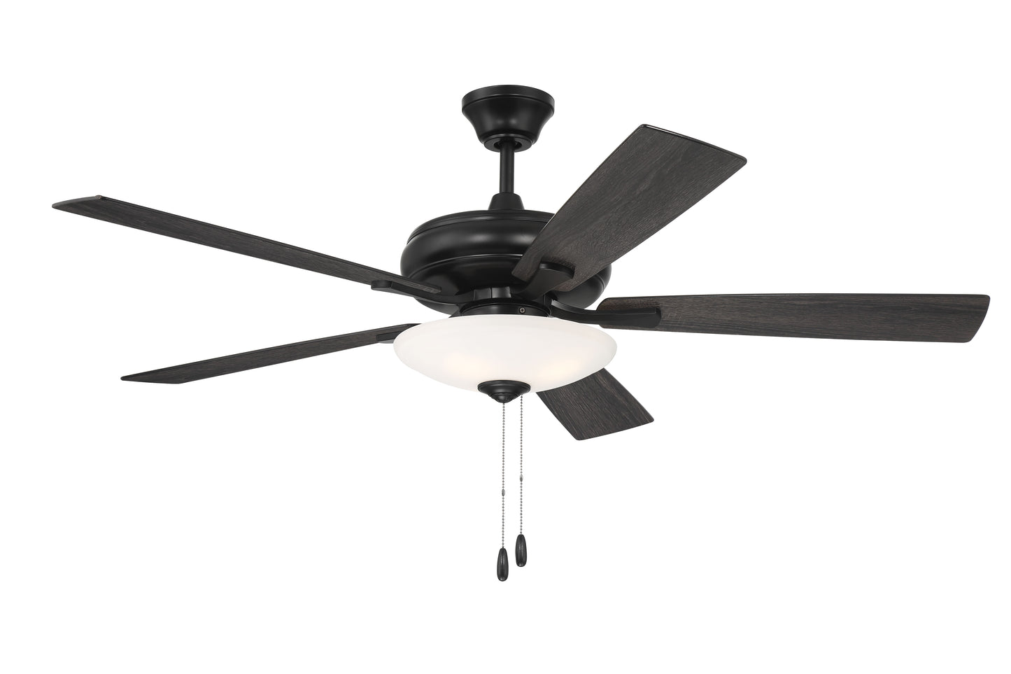 ECF111FB5-FBGW - Eos 3 Light Bowl 52" 5 Blade Ceiling Fan with Light Kit - Flat Black
