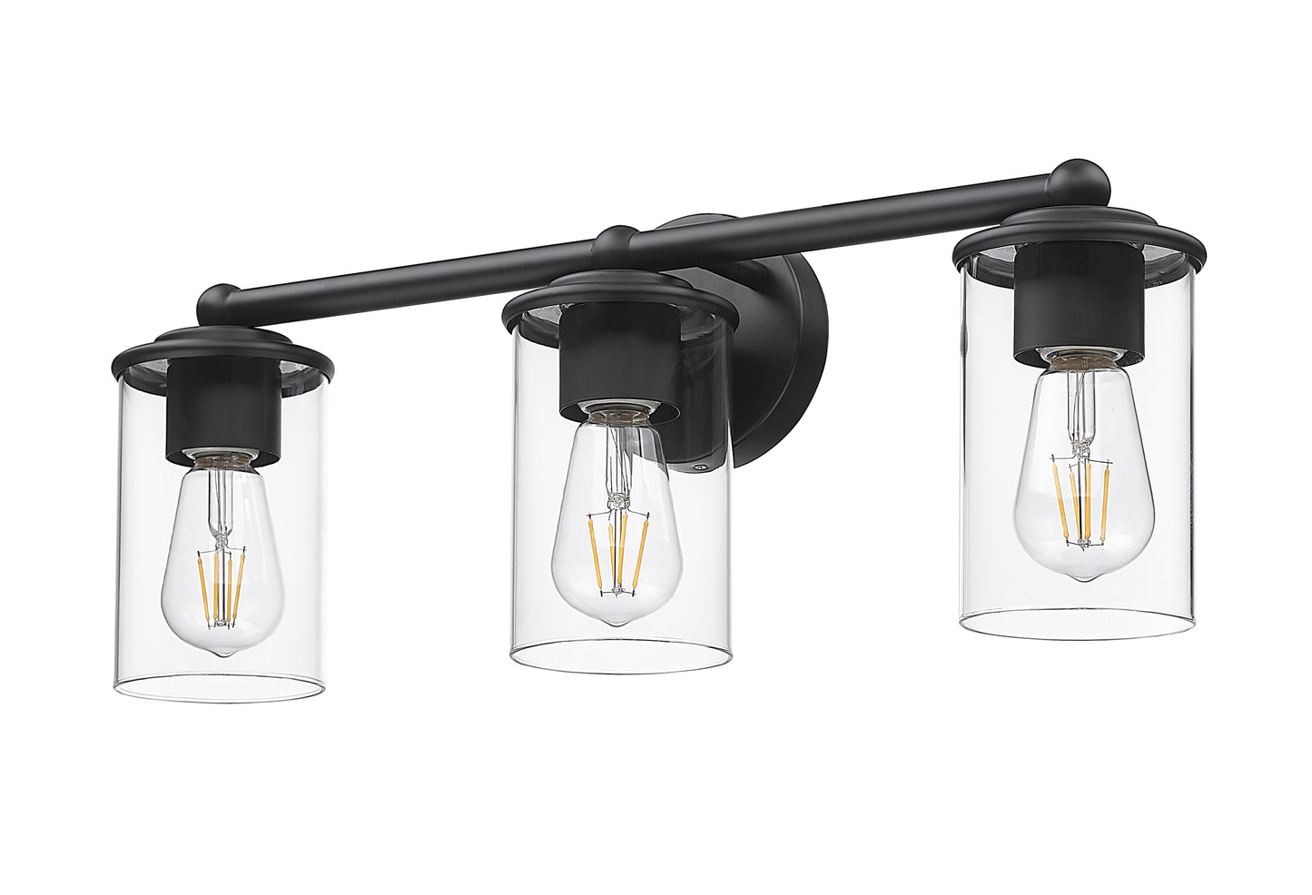 742-3V-MB - Thayer 3 Light 22" Vanity - Matte Black