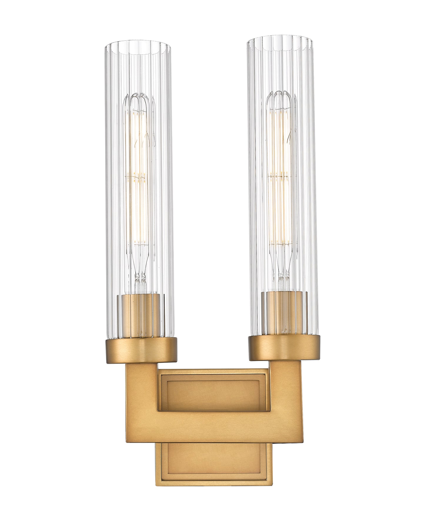 740-2S-RB - Beau 2 Light Wall 17" Sconce - Rubbed Brass