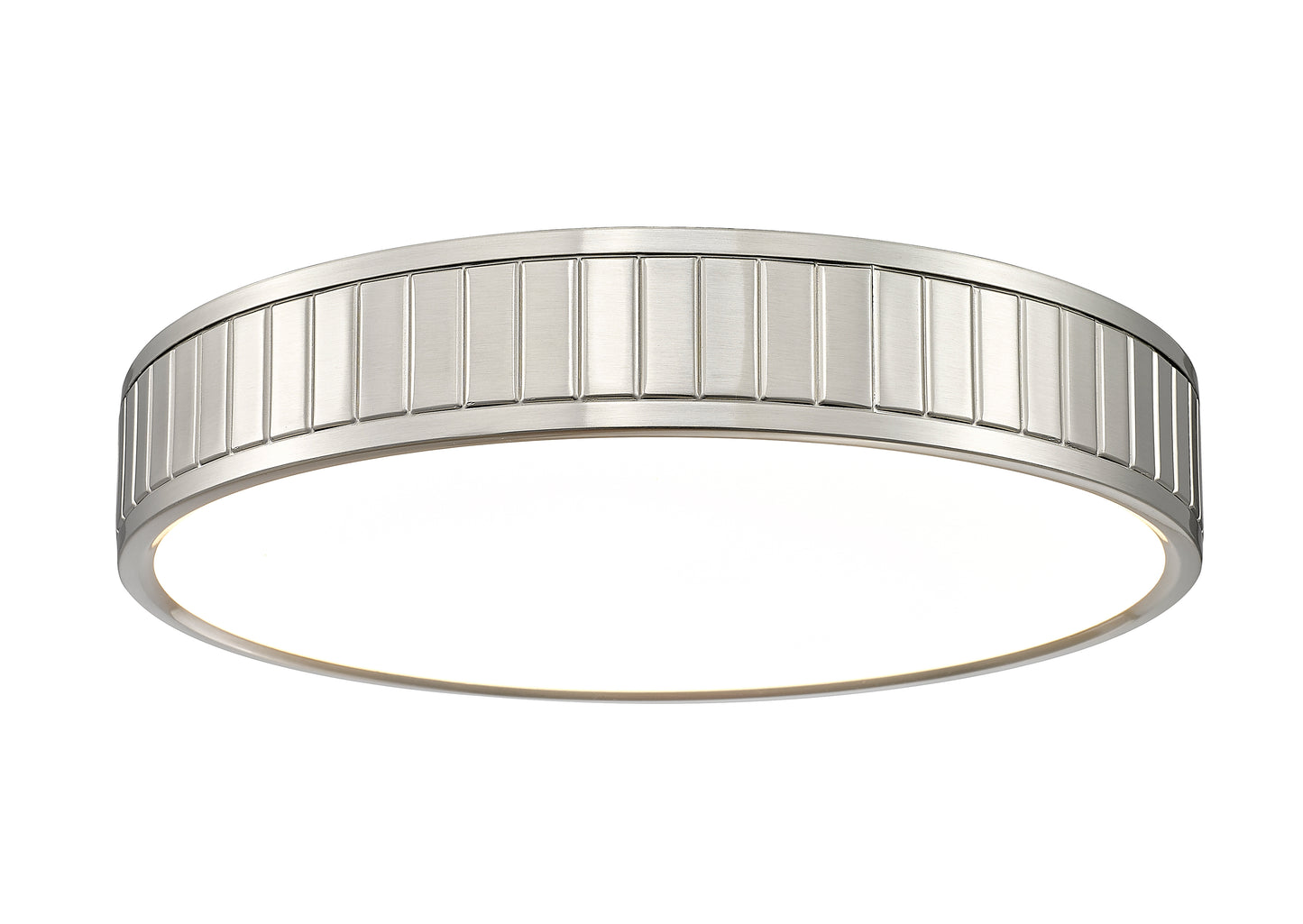 1005F16-BN-LED - Madison 1 Light Flush 16" Mount - Brushed Nickel