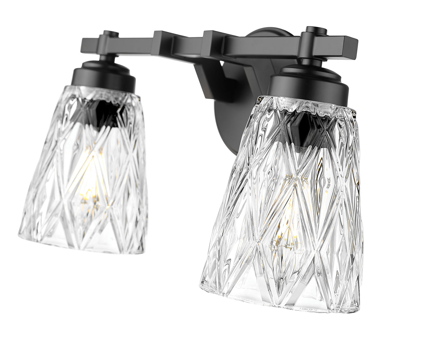 1960-2V-MB - Andree 2 Light 16" Vanity - Matte Black