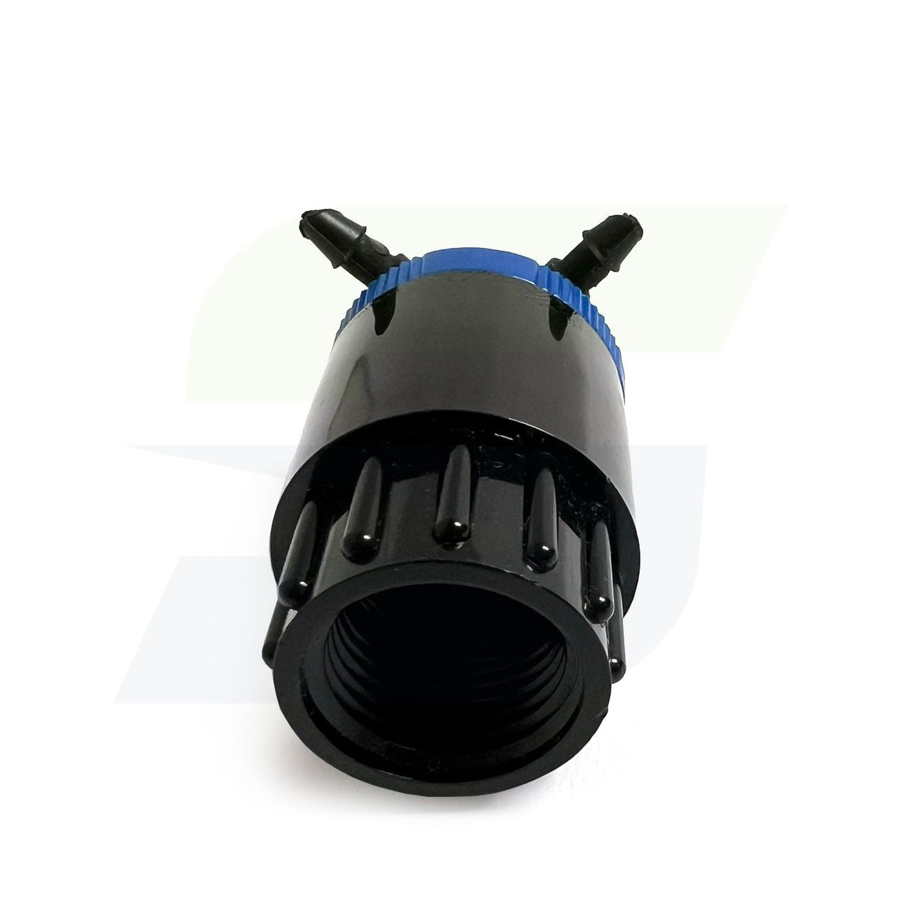 1/4" Barbed Cuatro-Flo Pressure Compensating 4 Outlet Bubbler, Blue - 2 GPH