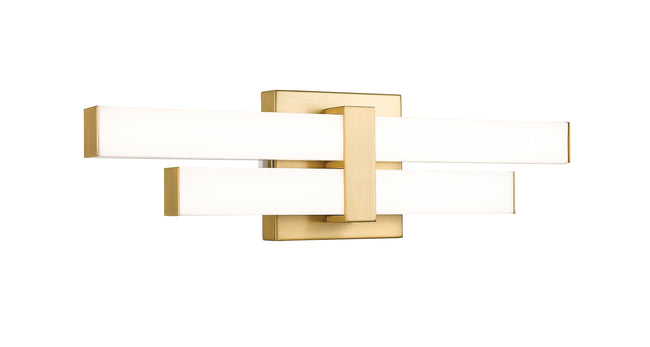 1008-18W-MGLD-LED - Zane 2 Light 18" Vanity - Modern Gold
