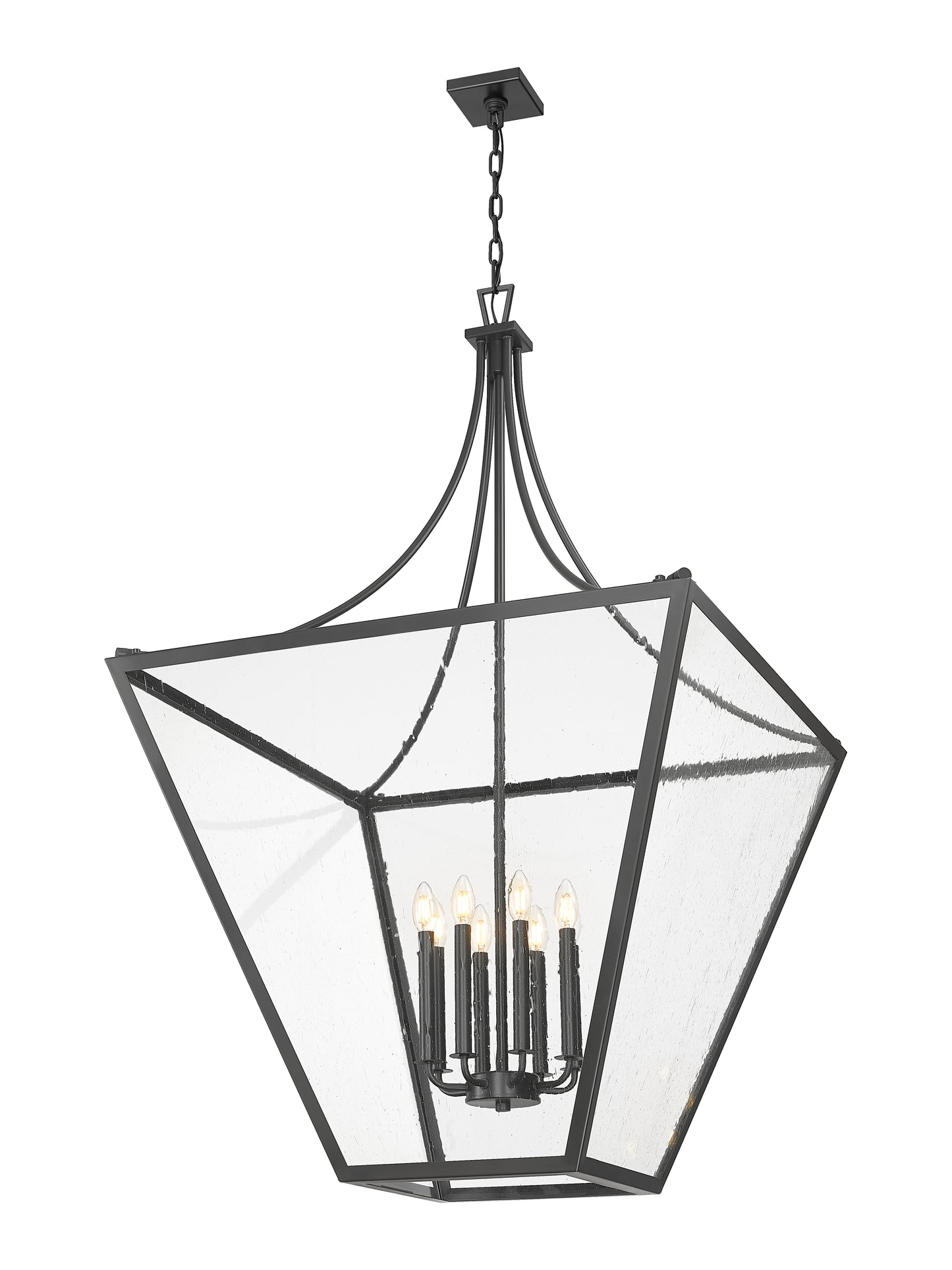1961-8IO - Montalcino 8 Light 32" Chandelier - Iron Ore