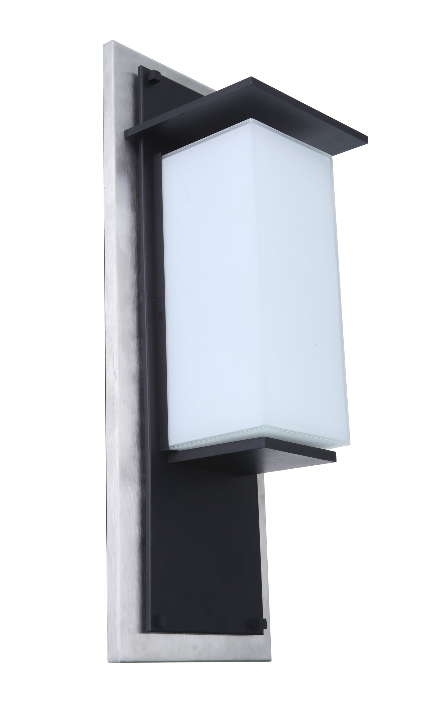 ZA2512-SSMN-LED - Heights 1 Light 20" High Outdoor Wall Lantern - Stainless Steel / Midnight