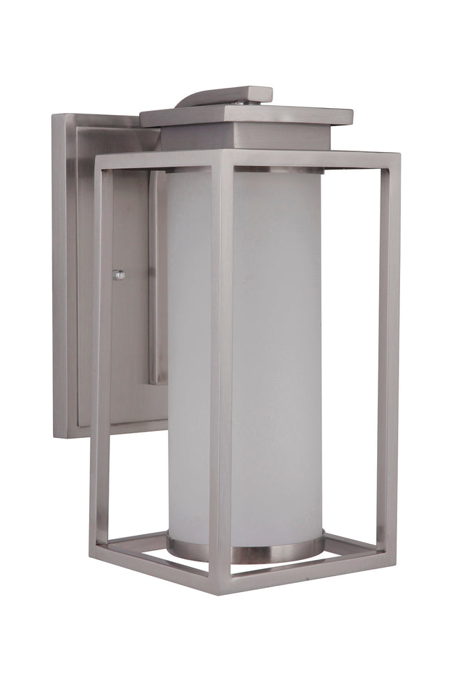 ZA1304-SS-LED - Vailridge 1 Light 12.25" High Outdoor Wall Lantern - Stainless Steel