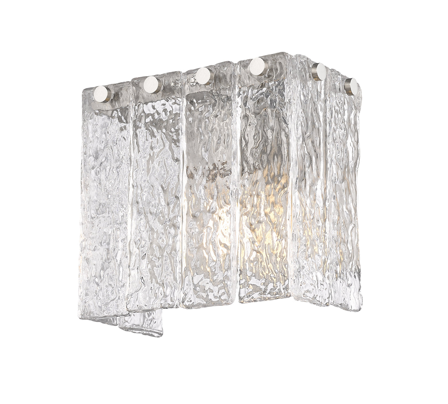 1943-1S-BN - Glacier 1 Light Wall 7" Sconce - Brushed Nickel