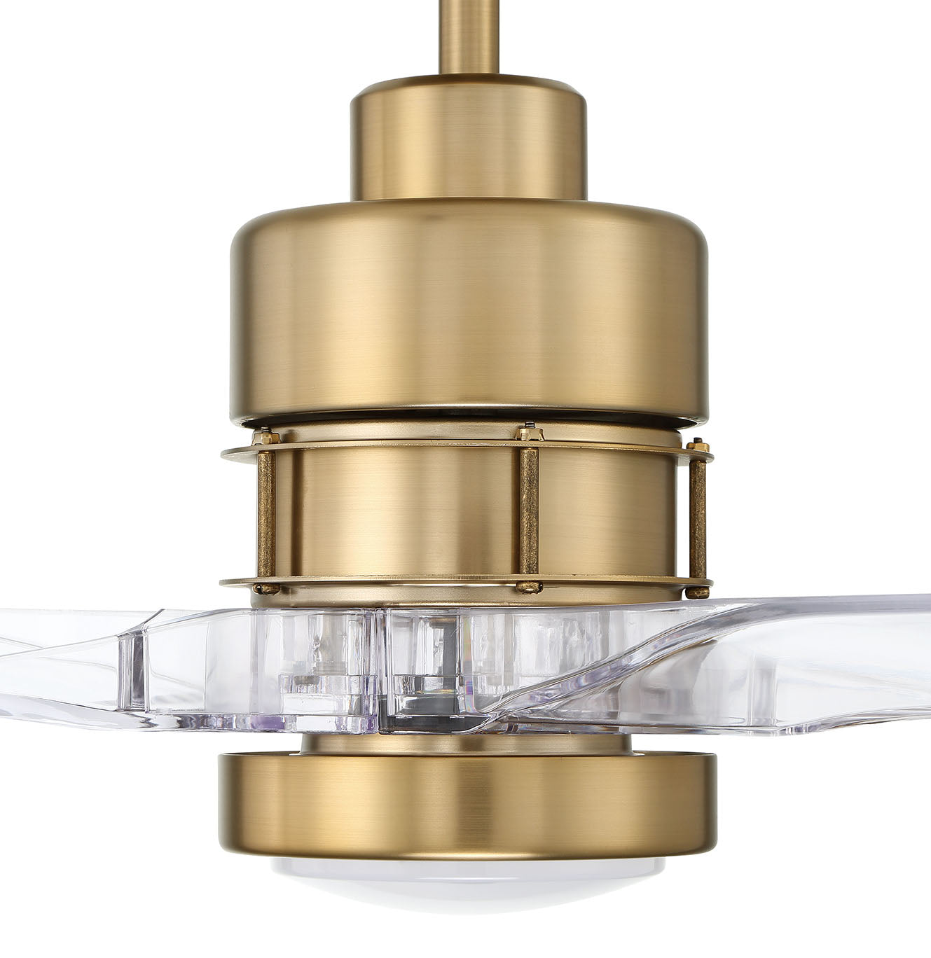 SON52SB3-CAP-NWF - Sonnet WiFi 52" Ceiling Fan no Wifi 52" 3 Blade Ceiling Fan with Light Kit - Satin Brass