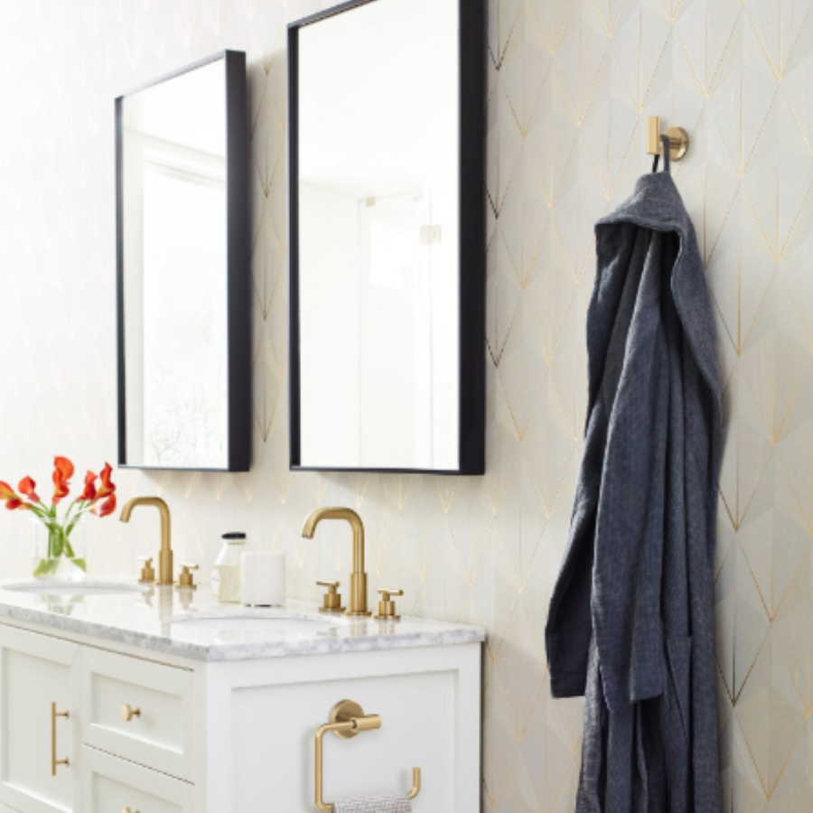 BH26542CZ - Arrondi Collection Single Robe Hook - Champagne Bronze