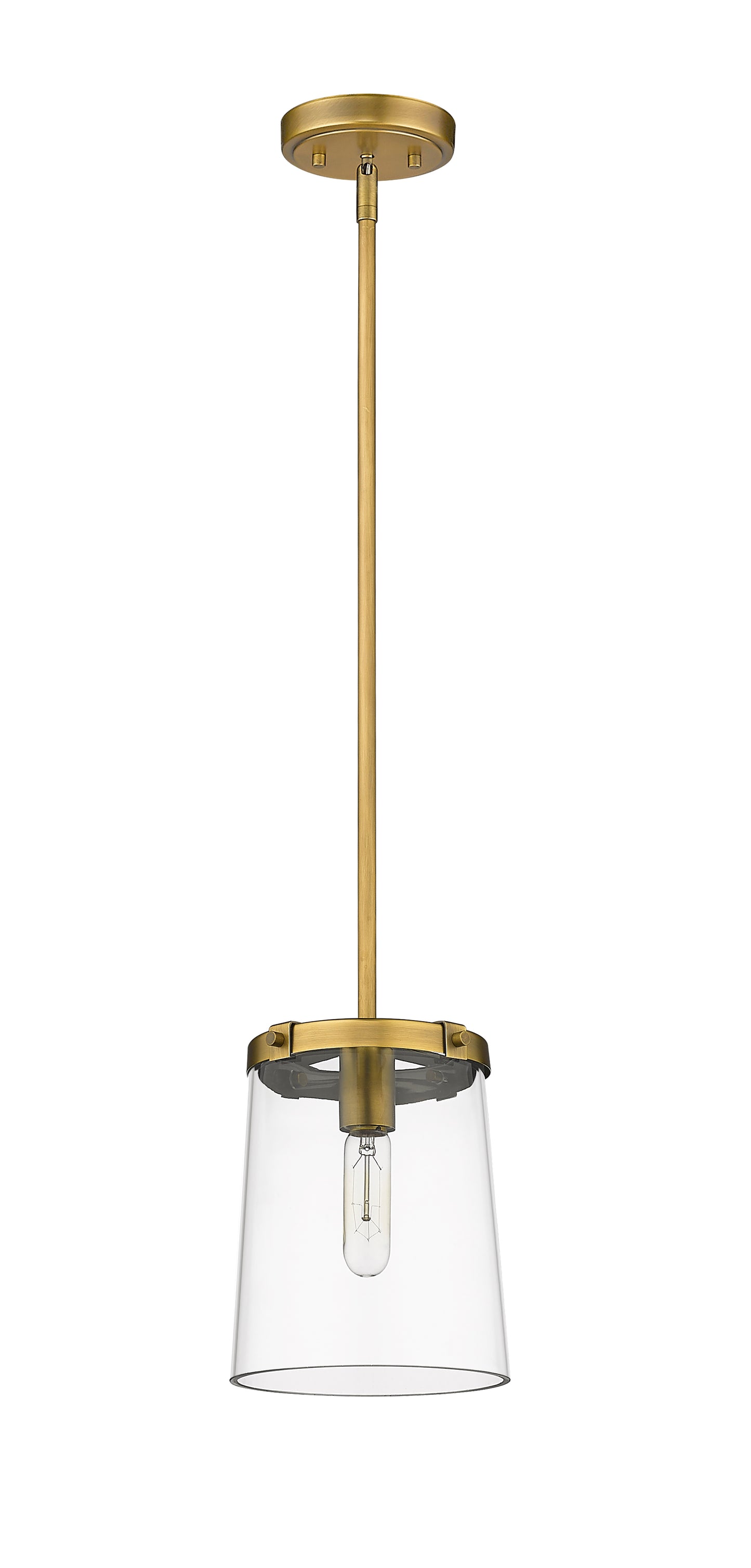3032MP-RB - Callista 1 Light 8" Pendant - Rubbed Brass