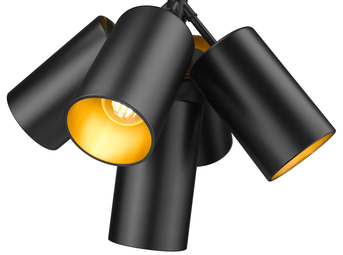 7520-5MB - Lumina 5 Light 17" Chandelier - Matte Black