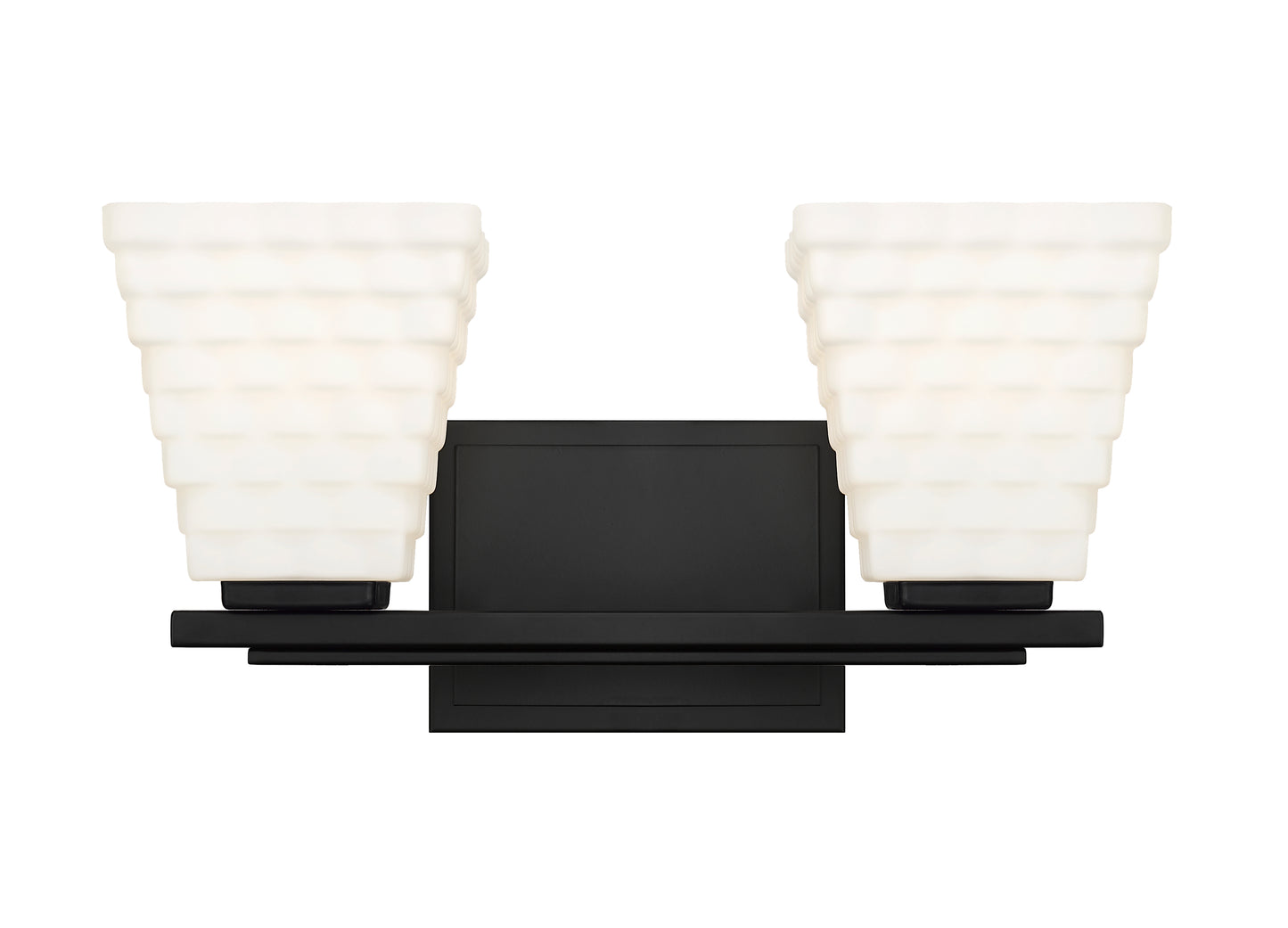 7514-2V-MB - Annalise 2 Light 14" Vanity - Matte Black