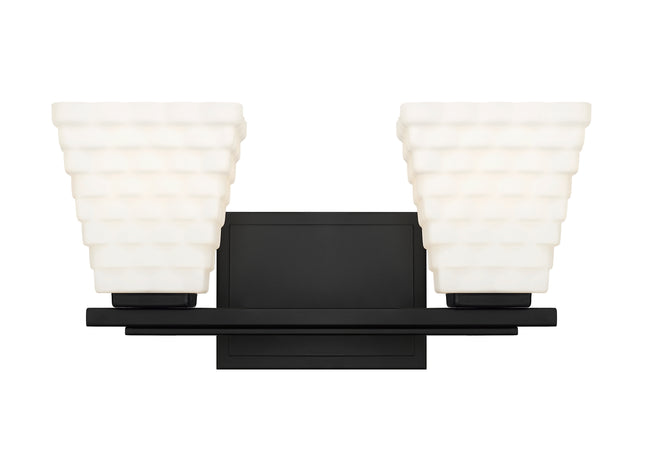 7514-2V-MB - Annalise 2 Light 14" Vanity - Matte Black